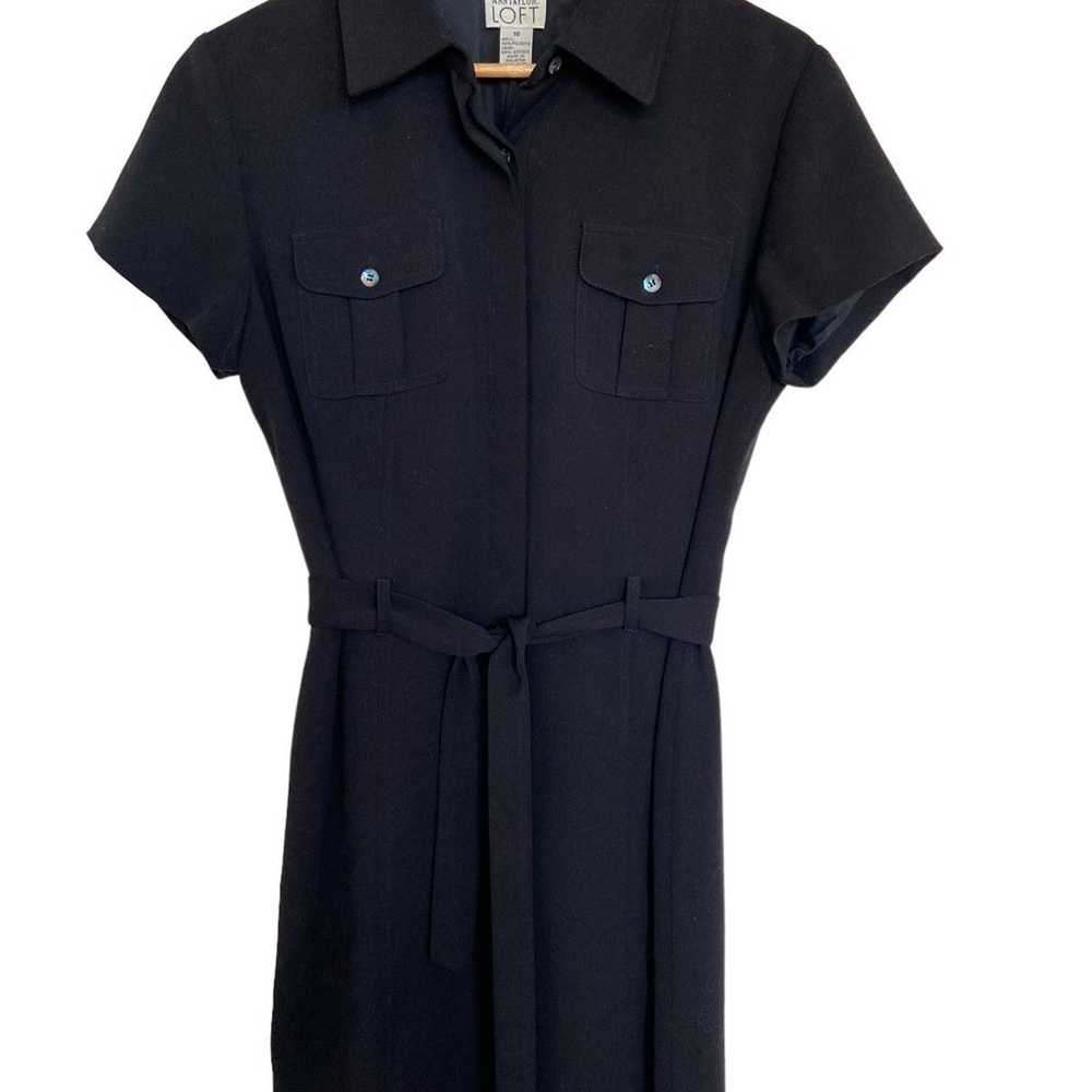 Ann Taylor Loft Utility Tie Belt Shirtdress - image 3