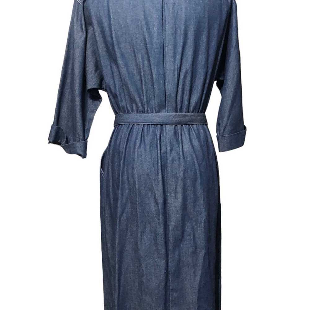 Vintage 80’s Denim Dress Willi of California Made… - image 9