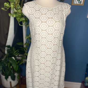 Jessica Howard White Lace Dress - image 1