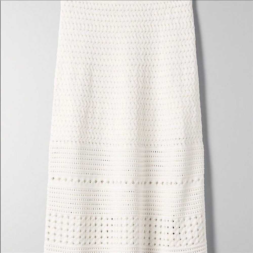 White crochet Aritzia skirt - image 3