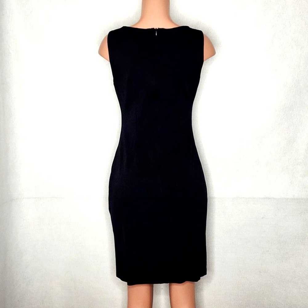 Cache Cocktail Dress Beaded Cutout Shoulder Size … - image 4
