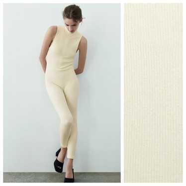 Zara, Tops, Nwt Zara Asymmetric Ribbed Seamless Contour Collection Crop  Top Size Ml