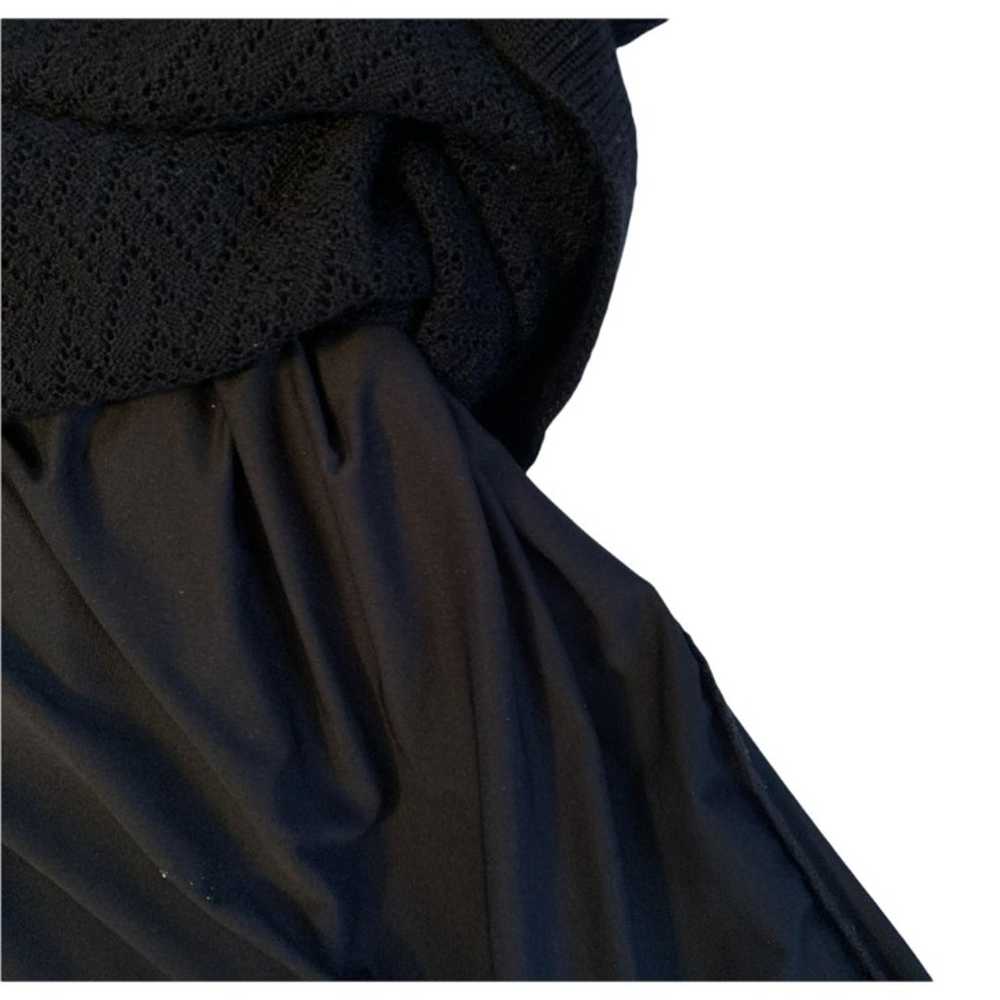 Calvin Klein Black Wool Cowl Neck Pointelle Sweat… - image 9
