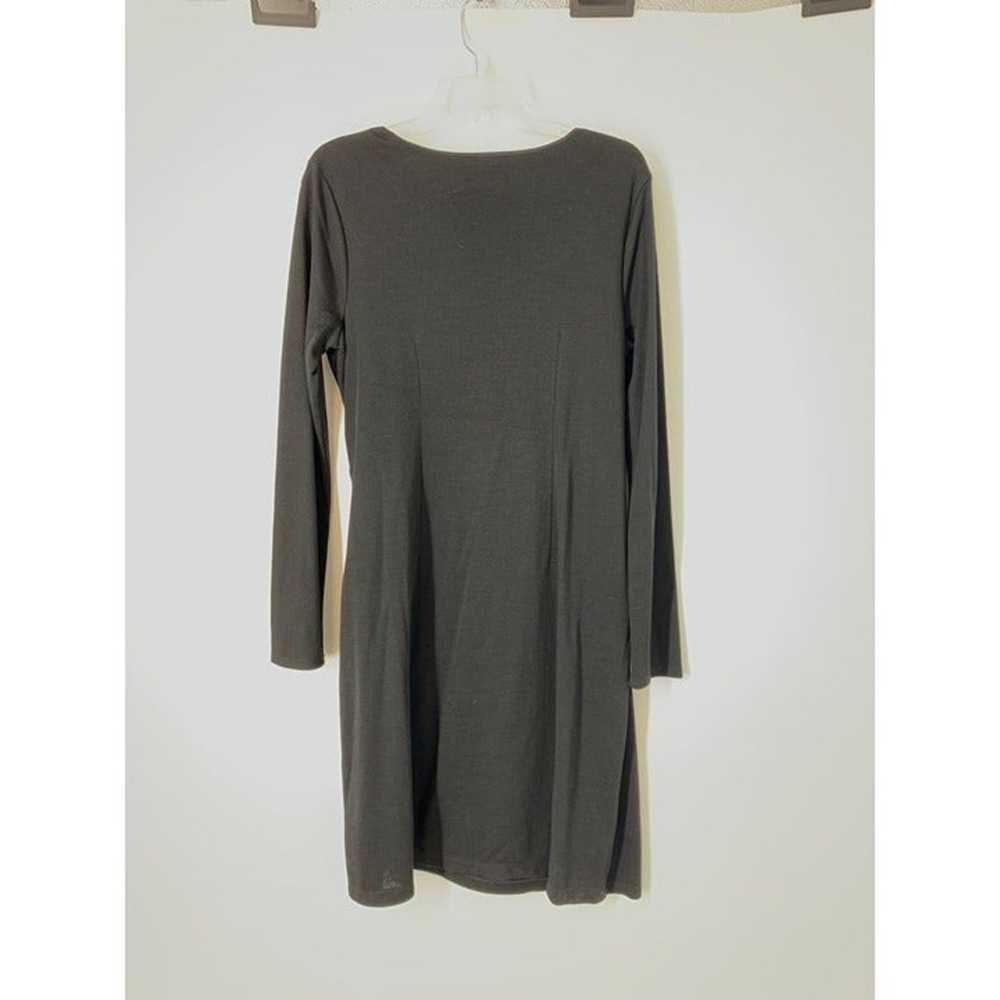 Women’s Ann Taylor 12 wrap wool dress black 5665 … - image 8