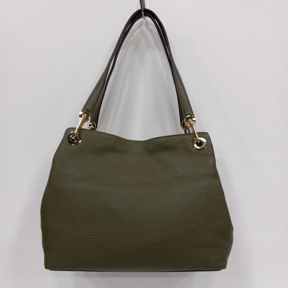Michael Kors Olive Green Studded Leather Handbag - image 3