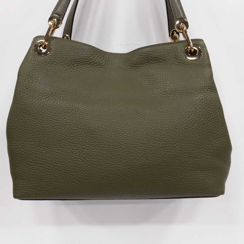 Michael Kors Olive Green Studded Leather Handbag - image 4