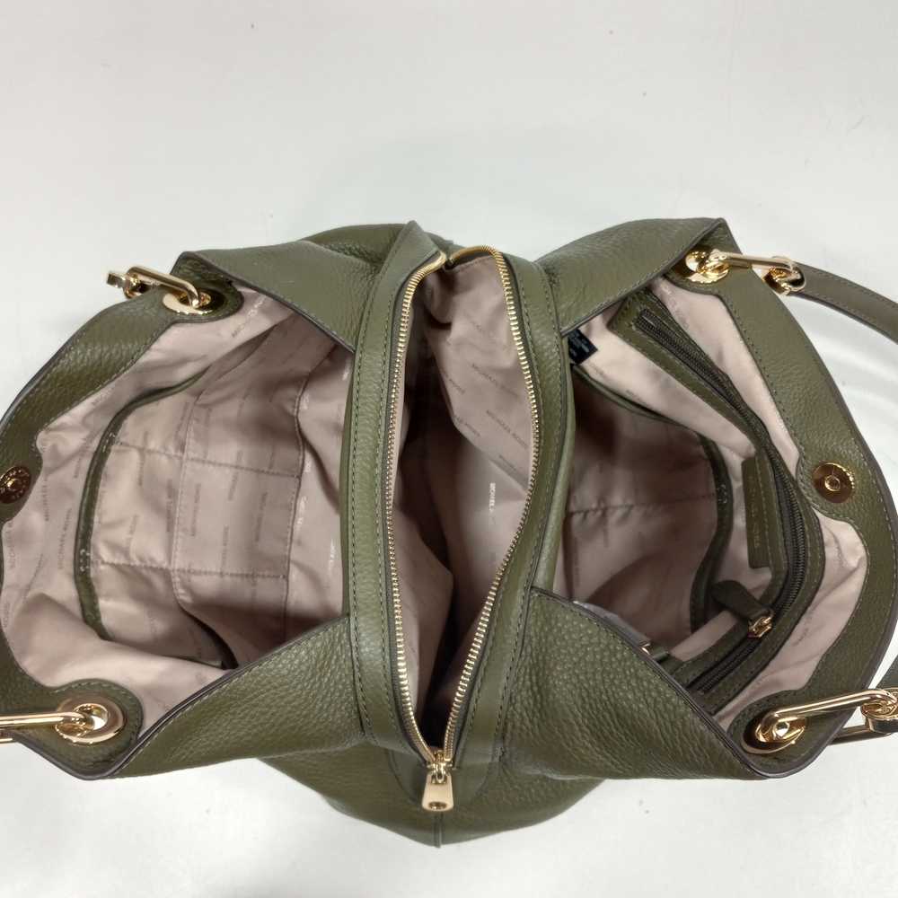 Michael Kors Olive Green Studded Leather Handbag - image 6