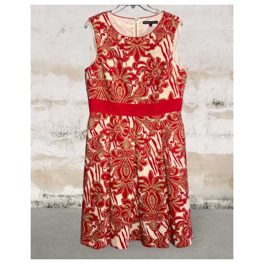 Preston & York Red & Gold Damask Sleeveless Fit &… - image 1