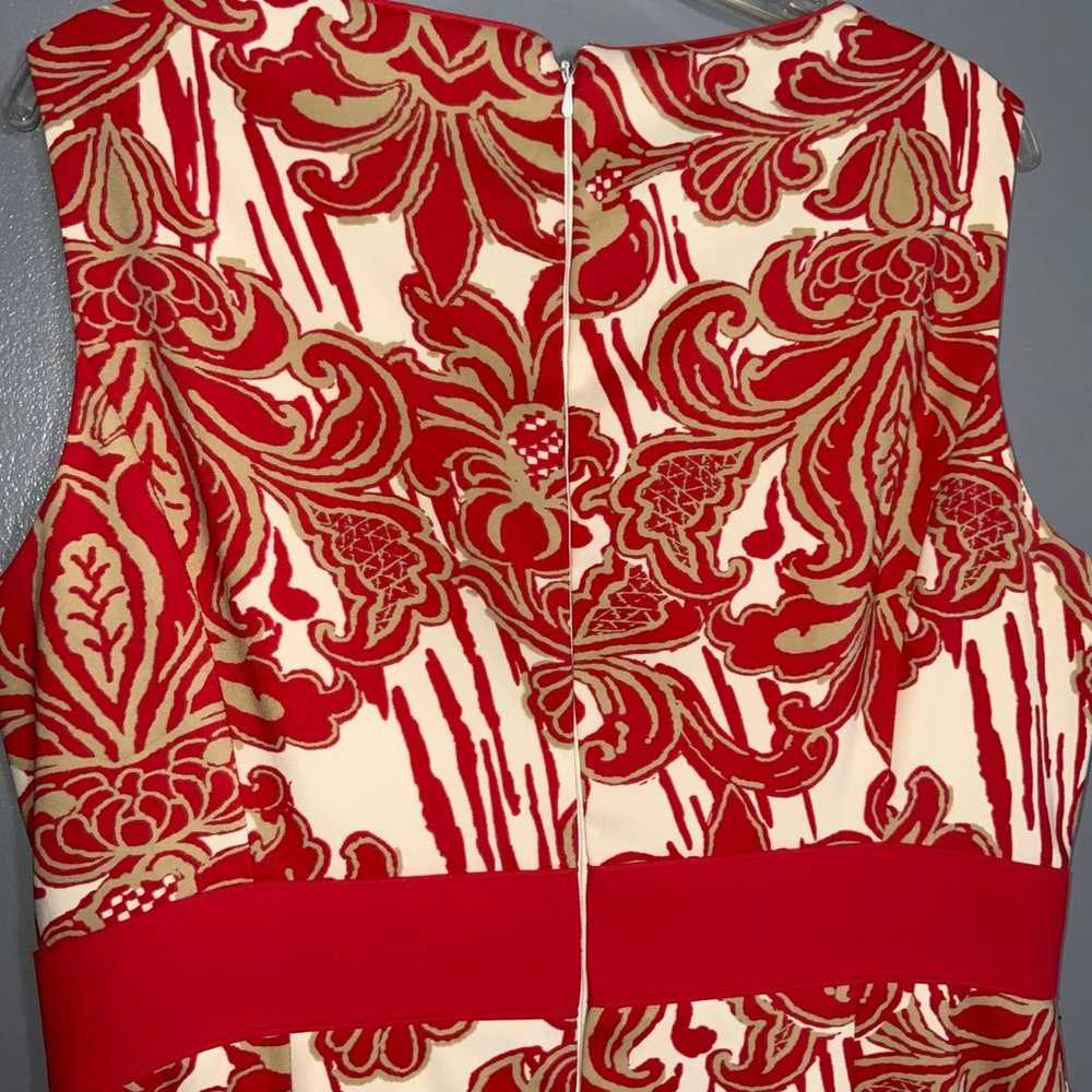 Preston & York Red & Gold Damask Sleeveless Fit &… - image 8