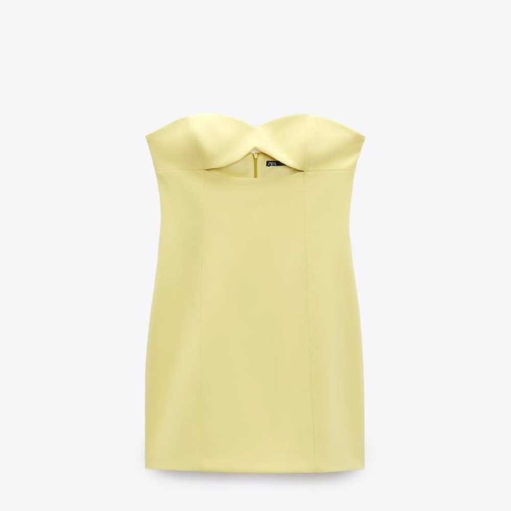 Zara Strapless Cut Out Dress, Color: Yellow, Size… - image 7