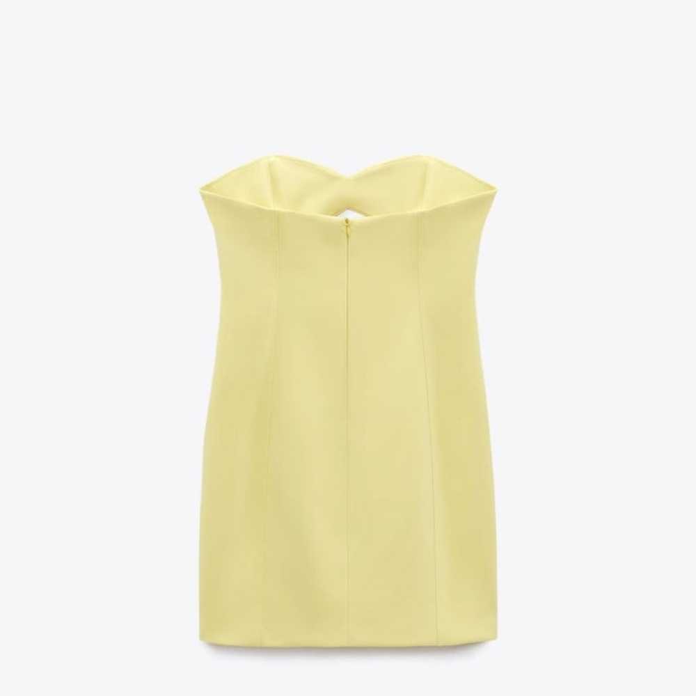 Zara Strapless Cut Out Dress, Color: Yellow, Size… - image 8