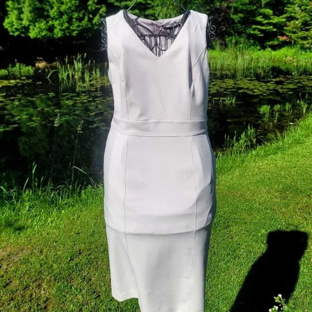 WHBM body perfecting V-neck seamed sheath dress s… - image 1