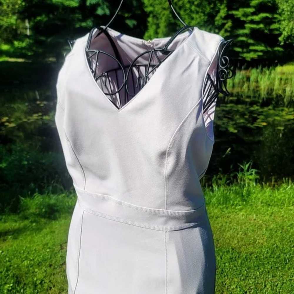 WHBM body perfecting V-neck seamed sheath dress s… - image 3