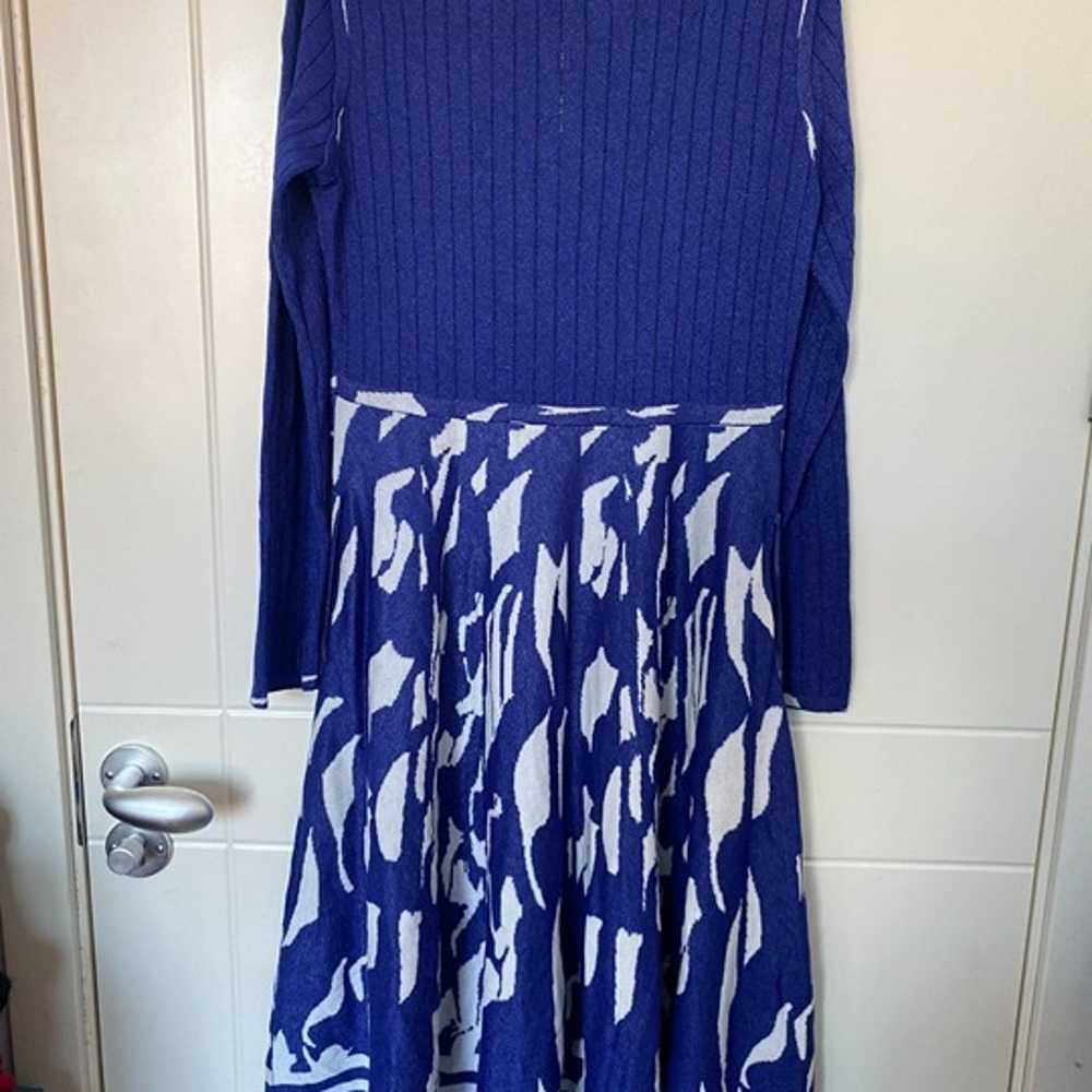 Soft Print Panel Knit Dress - image 2