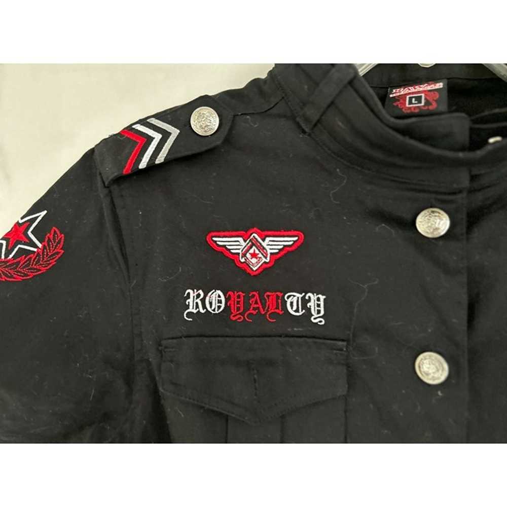 RAW BLUE Dress Military Embroidered Cross Eagle B… - image 9