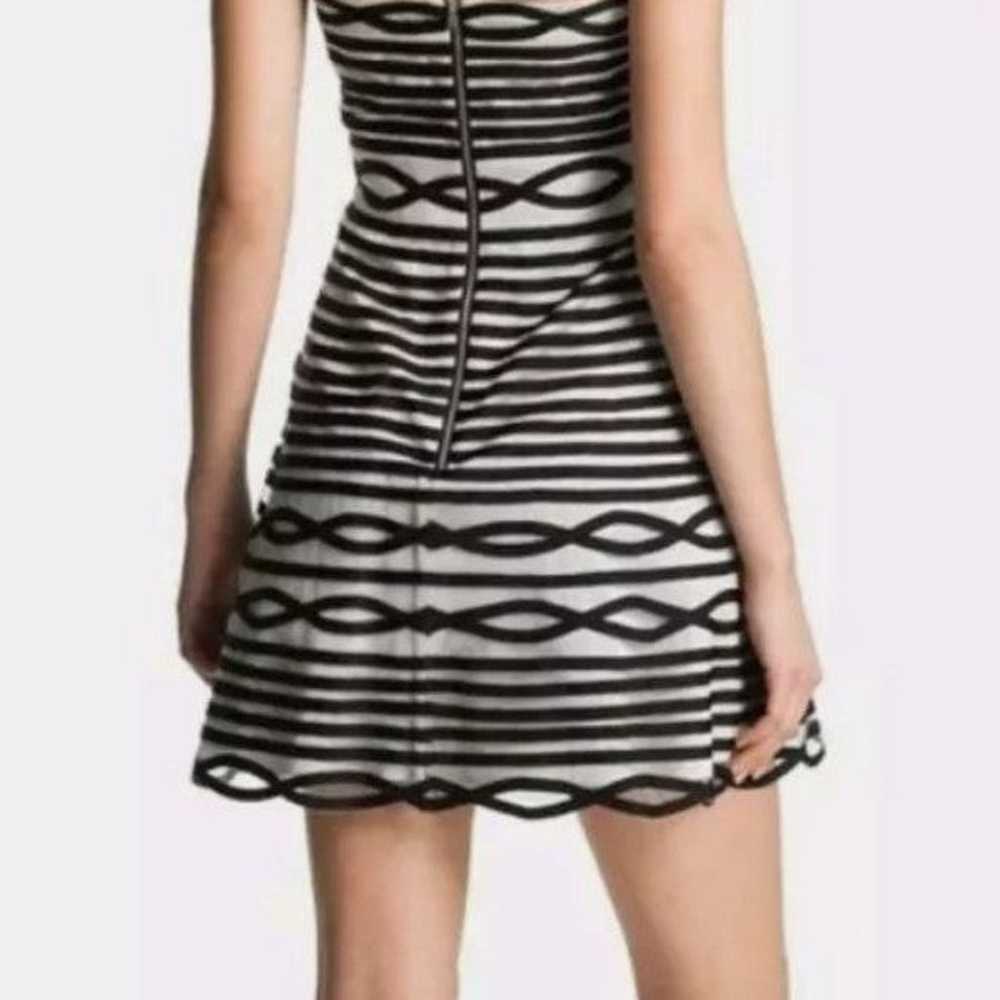 Karen Millen Linear Ribbon Strapless Dress 12 - image 2