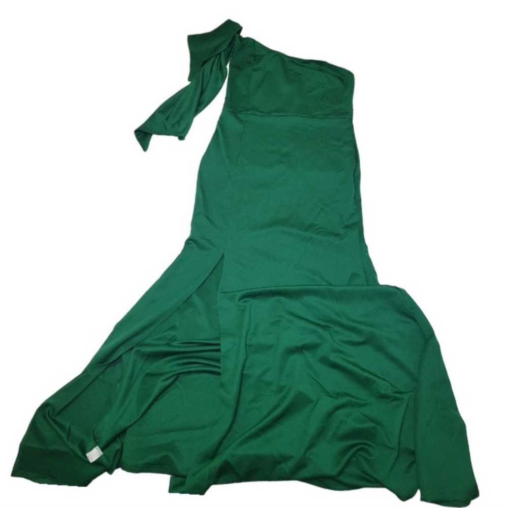 Women's Green One Shoulder Long Formal Sleeveless… - image 10