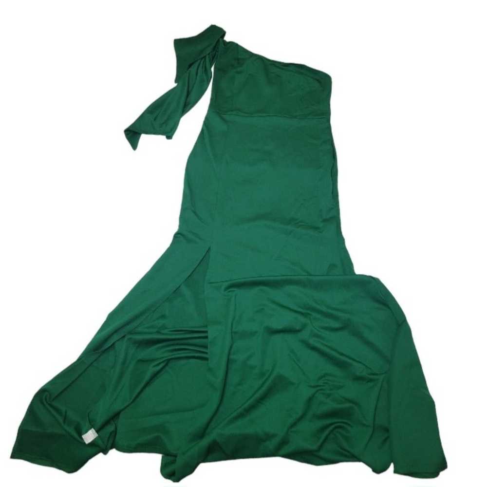 Women's Green One Shoulder Long Formal Sleeveless… - image 11