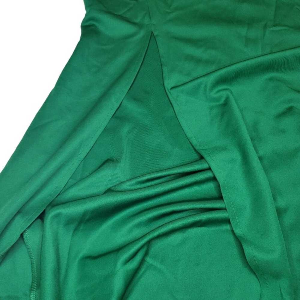 Women's Green One Shoulder Long Formal Sleeveless… - image 8