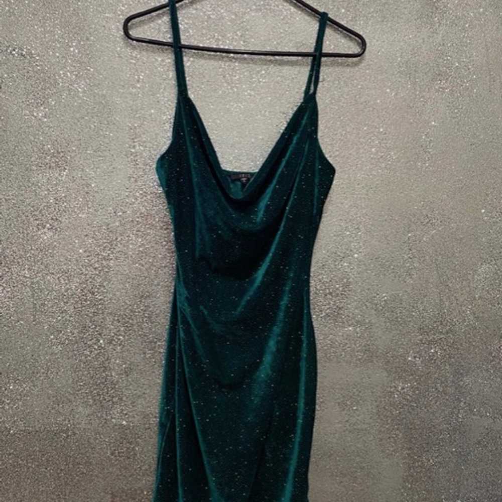 Sexy Green  Cleavage Plunge Dress - image 1