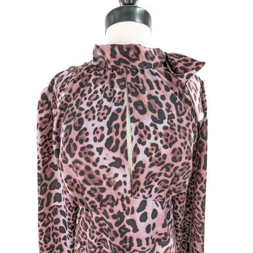 Top Shop Women's Long Sleeves Leopard Print Maxi … - image 2