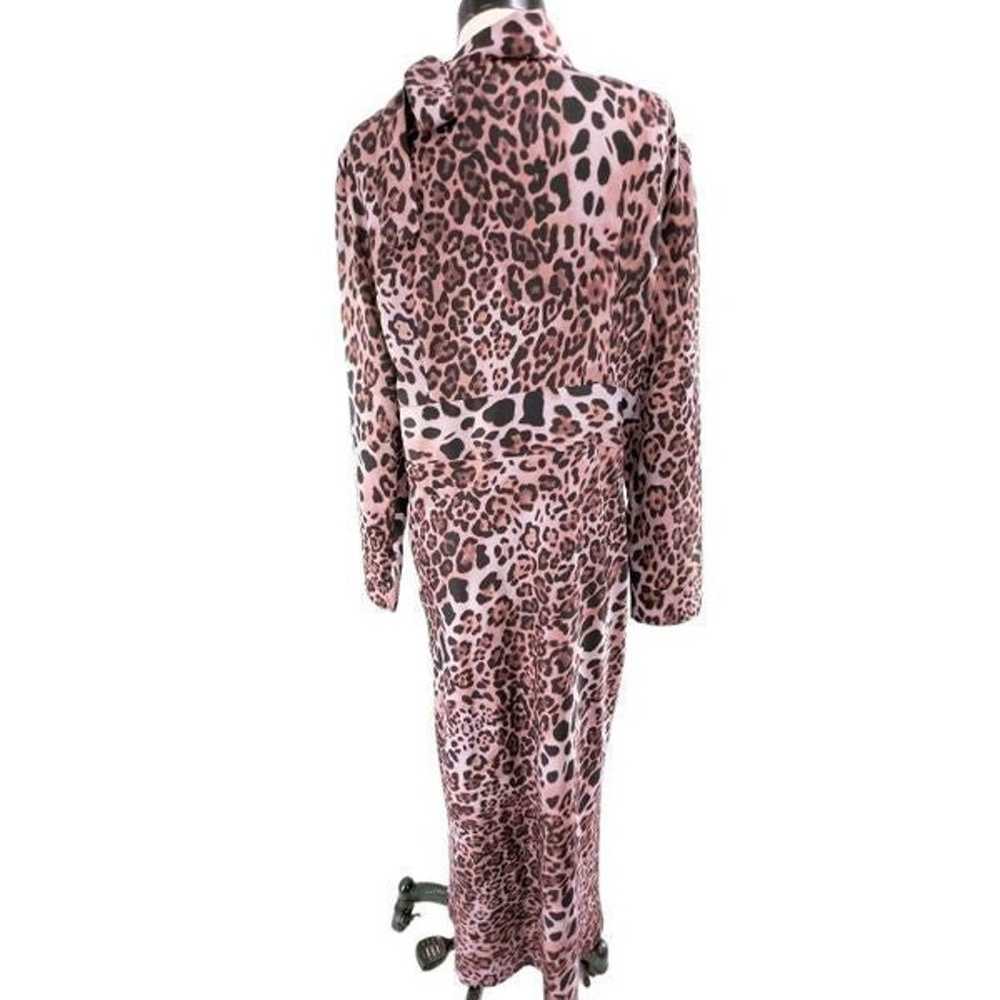 Top Shop Women's Long Sleeves Leopard Print Maxi … - image 4