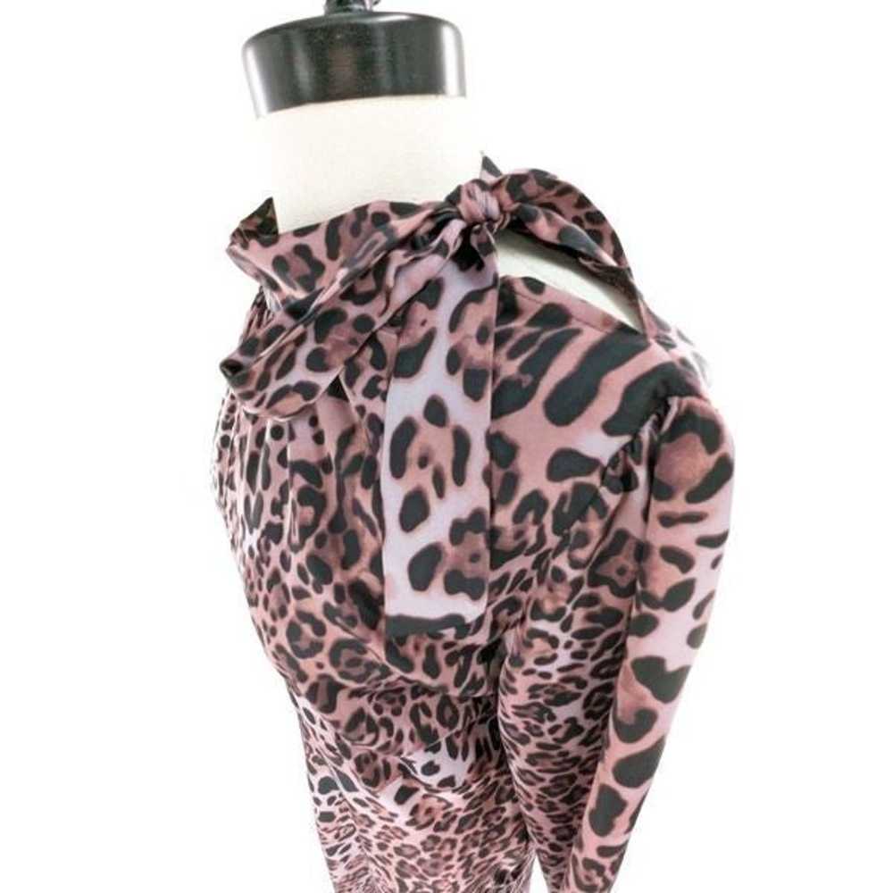 Top Shop Women's Long Sleeves Leopard Print Maxi … - image 6