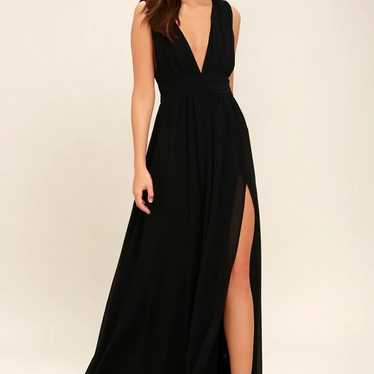 Heavenly Hues Black Maxi Dress