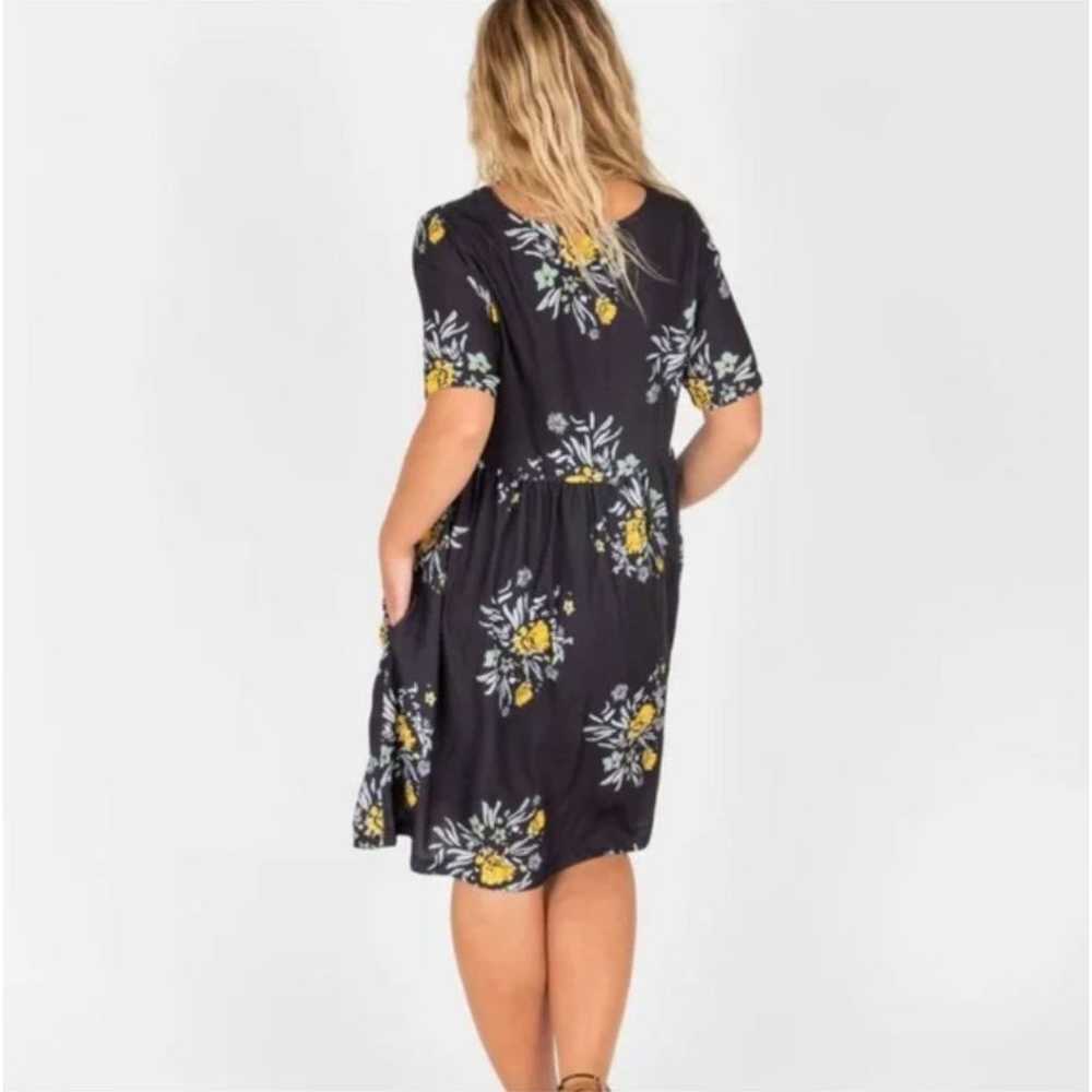 Piper & Scoot Floral Black Dress - image 2