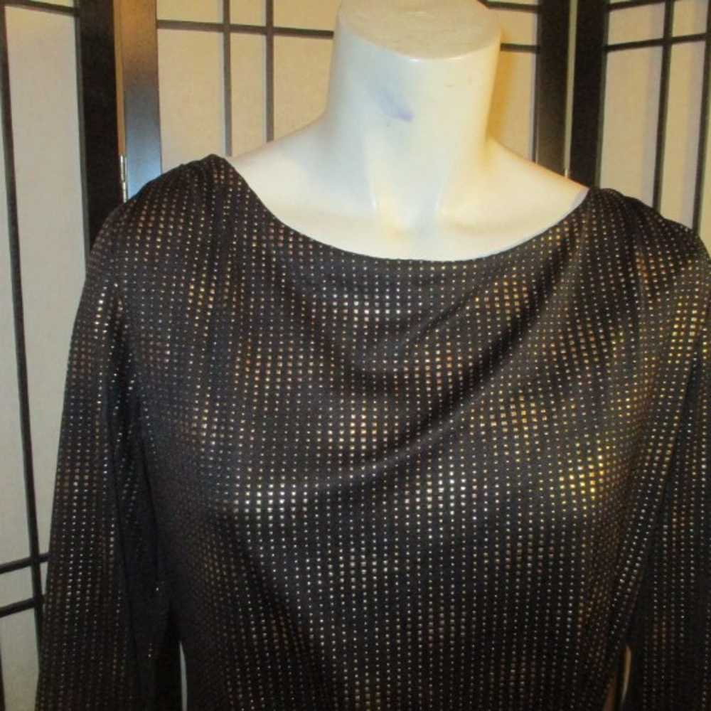 Tahari slinky metallic knit dress - image 2