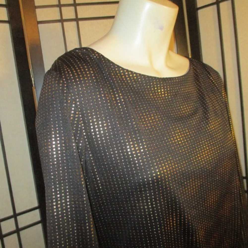 Tahari slinky metallic knit dress - image 4