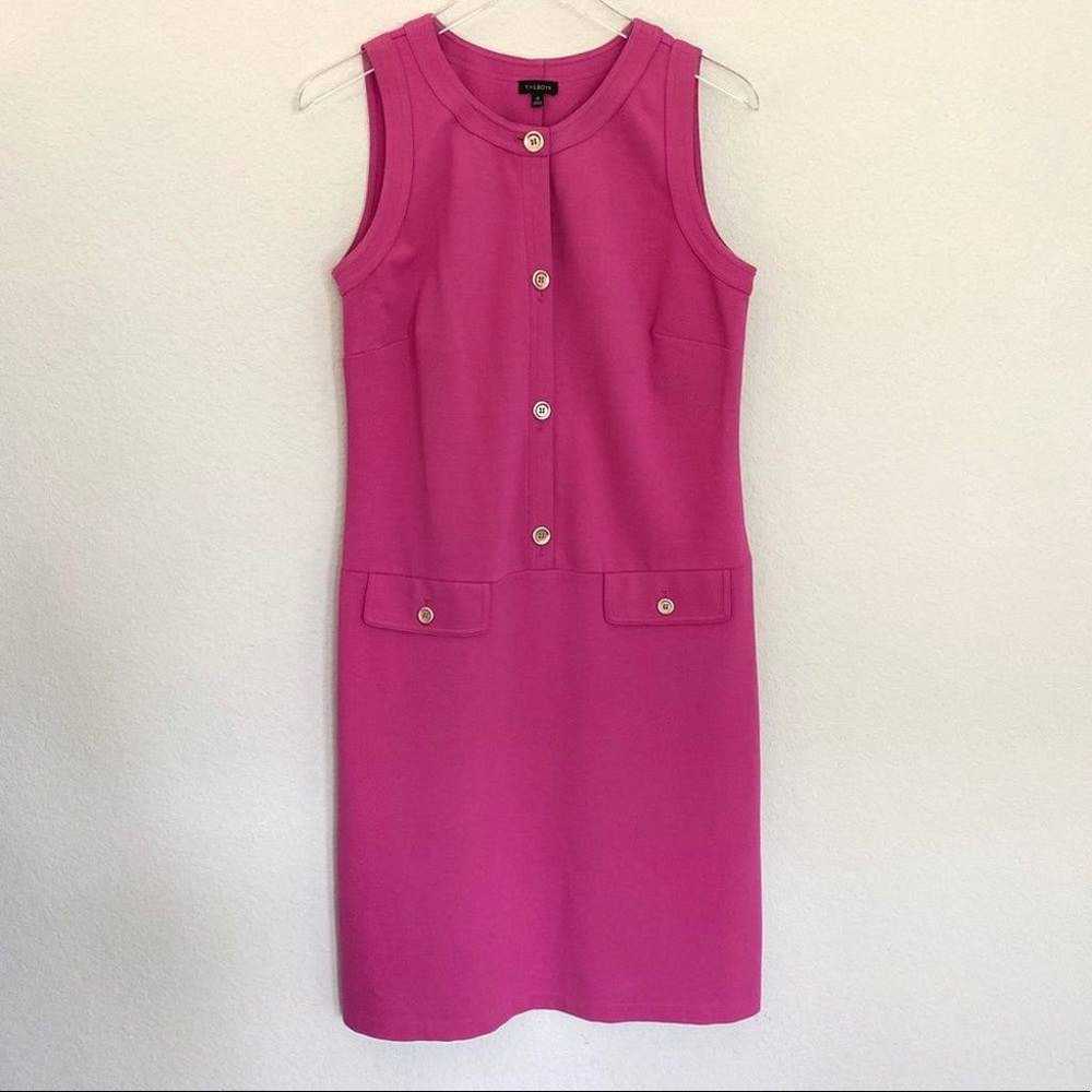 TALBOTS Sleeveless Shift Dress Fuchsia - image 2