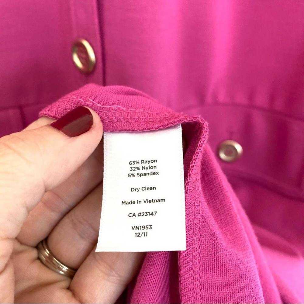 TALBOTS Sleeveless Shift Dress Fuchsia - image 6