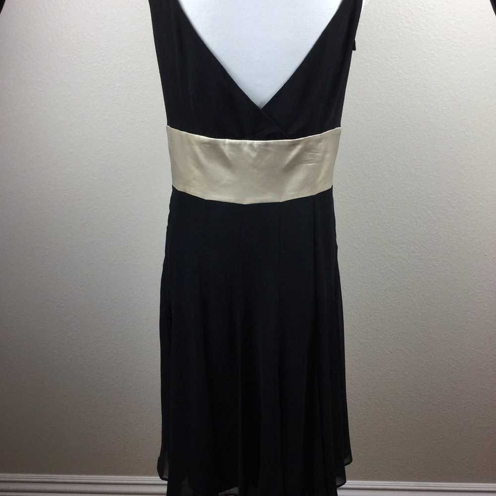 Black V-neck Dress - image 3