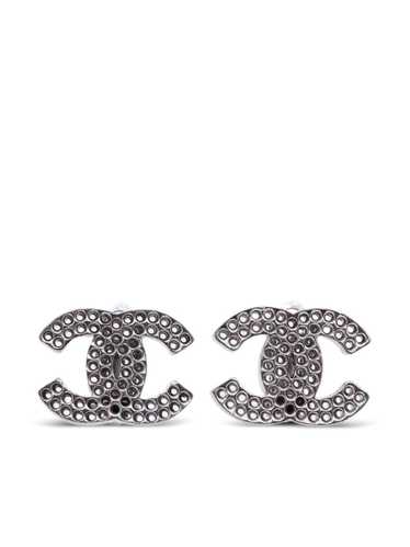 CHANEL Pre-Owned 2003 CC clip-on earrings - Silver - image 1