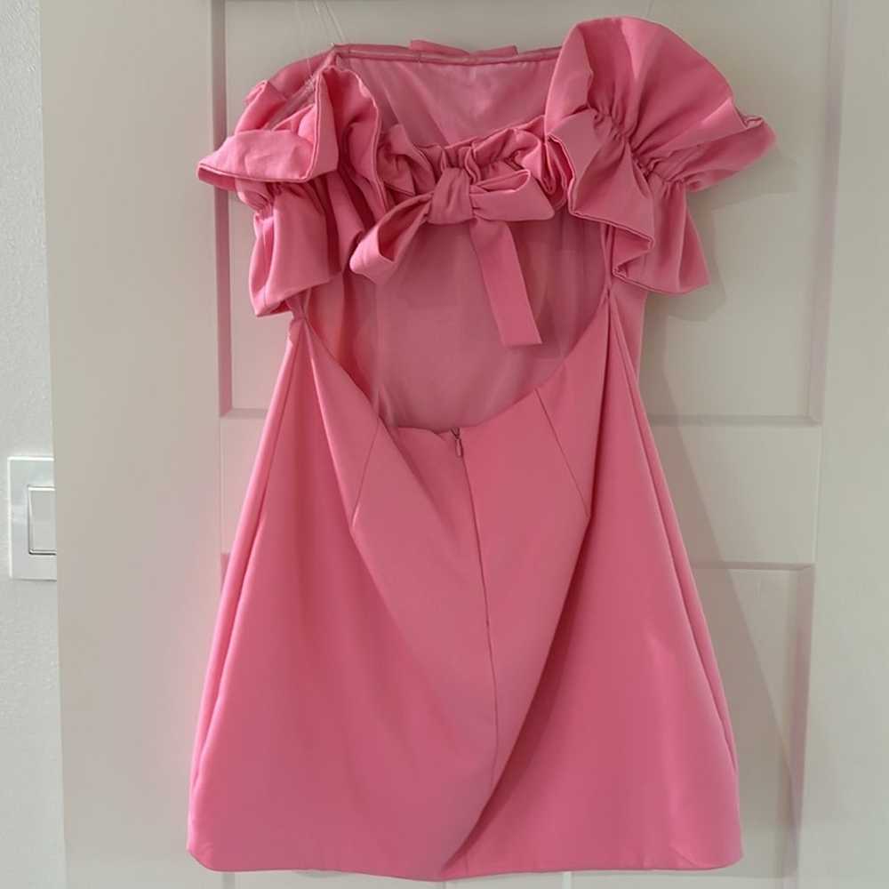 Do+Be Pink Ruffle Strapless Dress - image 2