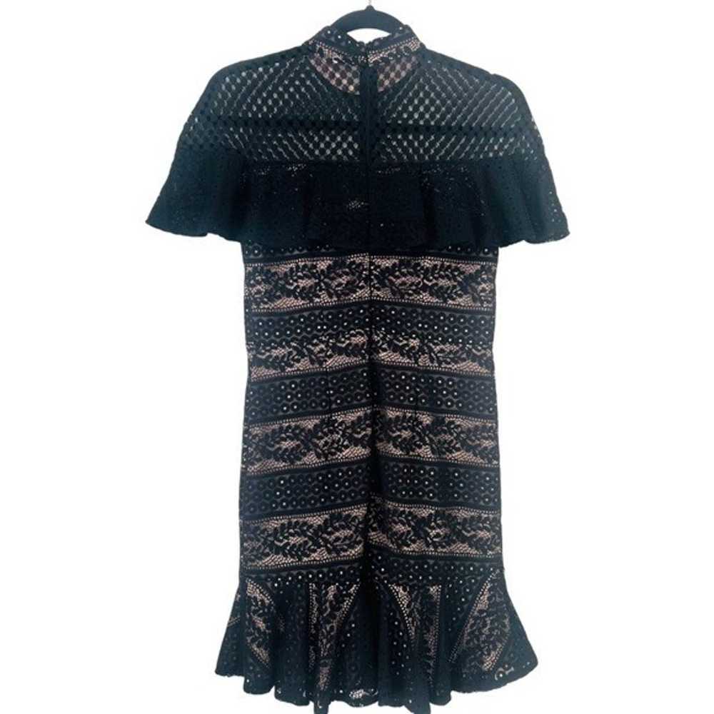 SELFIE LESLIE Lace High Neck Ruffle Mini Dress In… - image 5