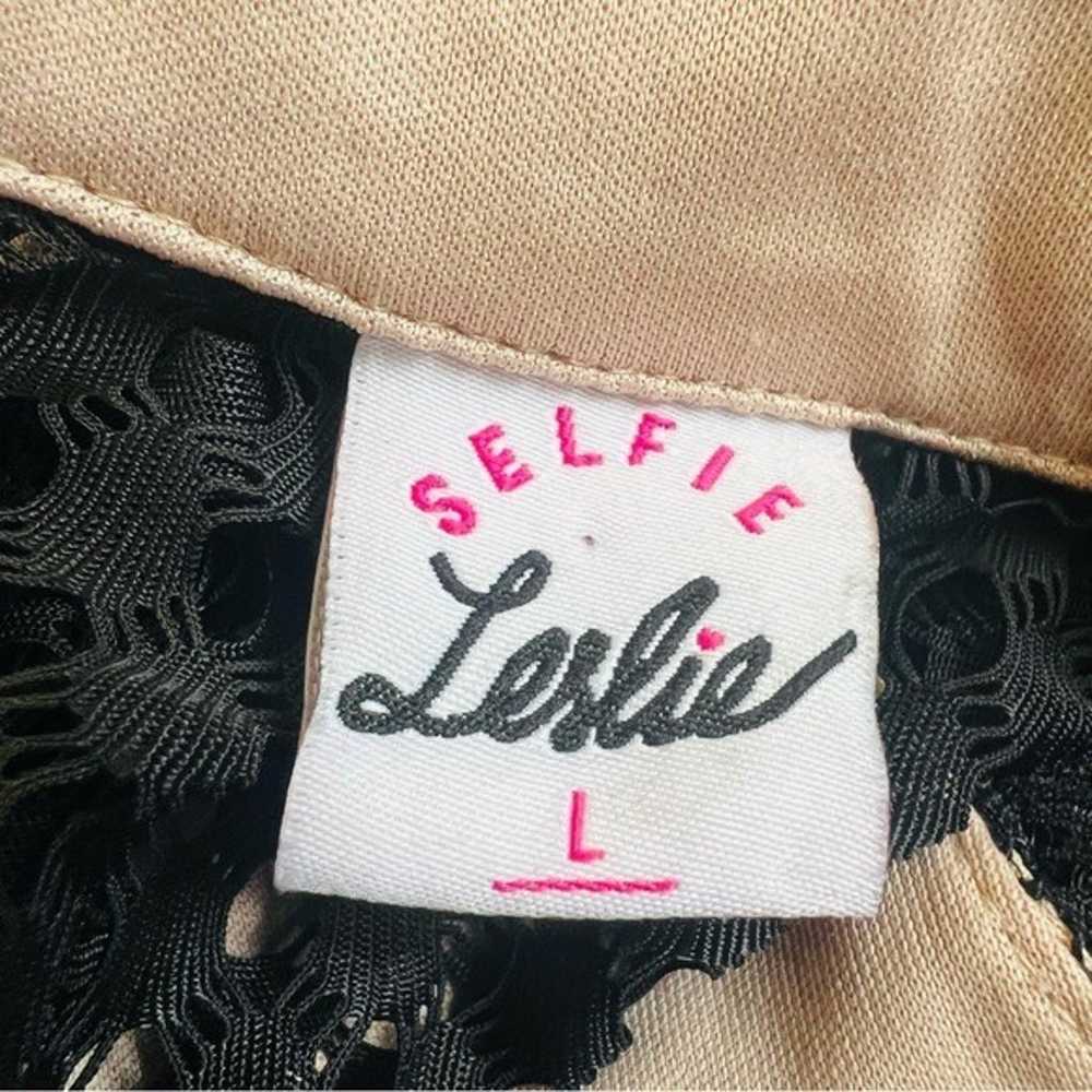 SELFIE LESLIE Lace High Neck Ruffle Mini Dress In… - image 6