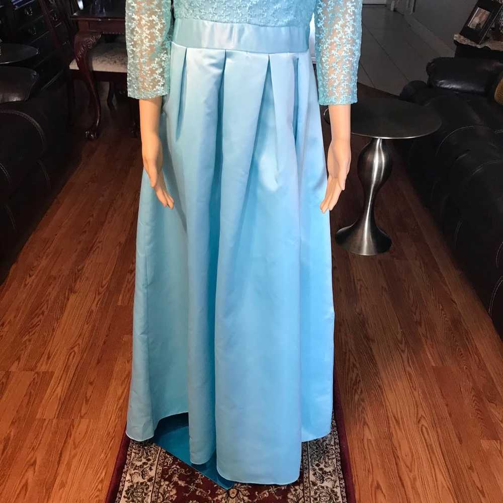 NWOT Long Evening Dress. color:light blue Size: l… - image 6