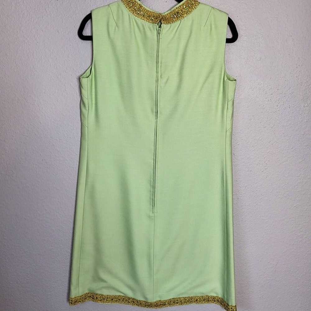 Retro Domino Fashion Inc Lime Green Embellished M… - image 2