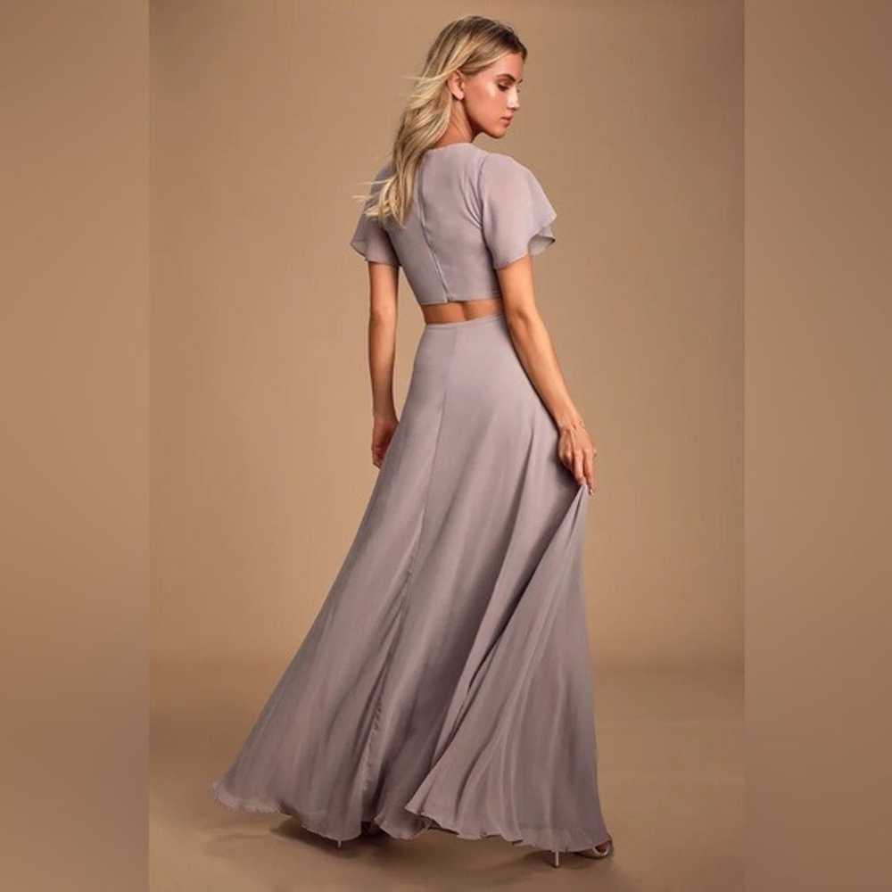 Lulus Garden Bliss Dusty Lavender Cutout Maxi Dre… - image 2