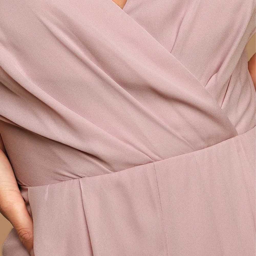 Call For Me Dusty Lavender Faux Wrap Jumpsuit - image 5