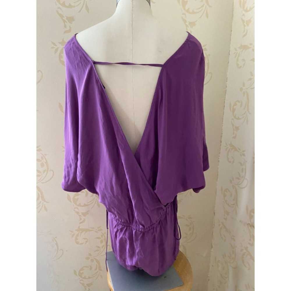 Haute Hippie Lavender Silk Romper Size Large - image 3