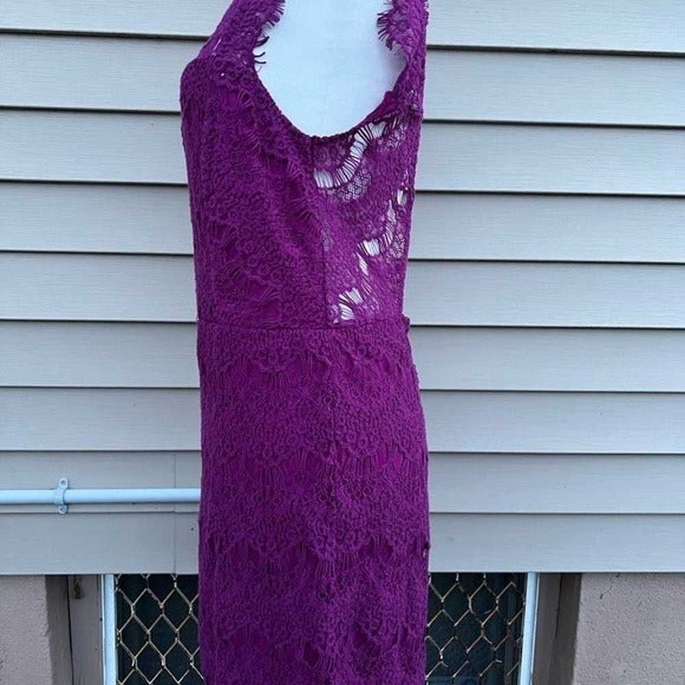 Free people women dress size Large purple color - image 11