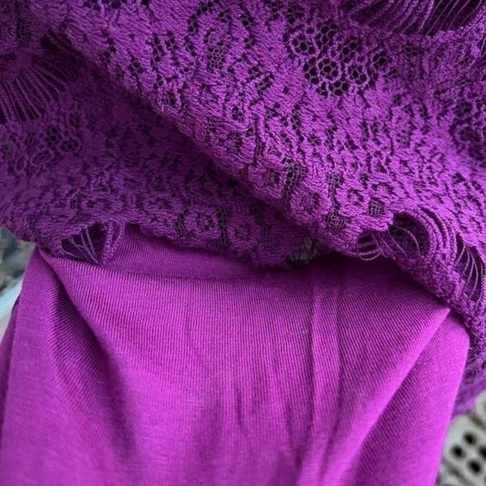 Free people women dress size Large purple color - image 2