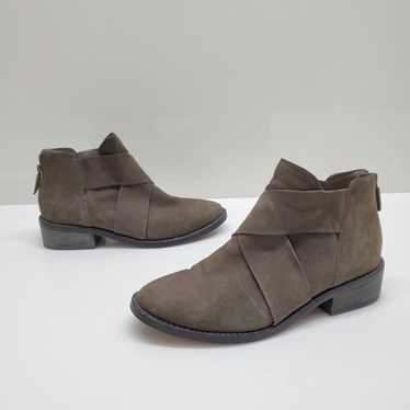 WOMEN'S EILEEN FISHER GREY SUEDE SLIP-ON BOOTIES … - image 1