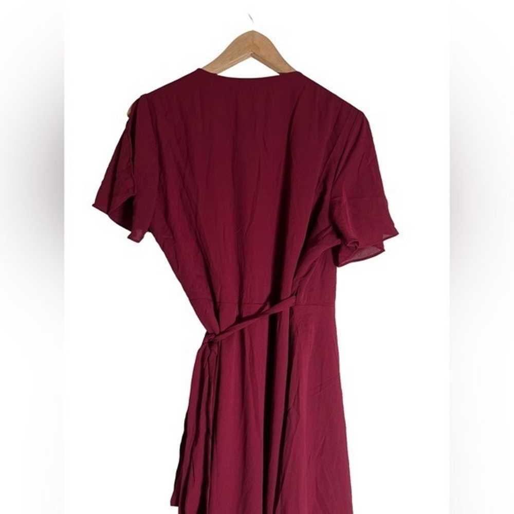 Lulus Rise To The Occasion Burgundy Midi Wrap Dre… - image 8