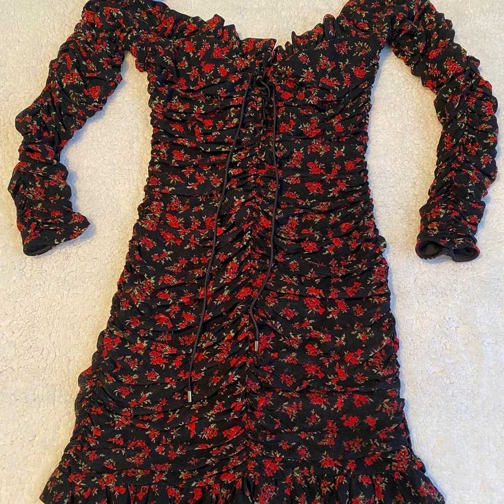 Being Romantic Ruched Mini Dress XL - image 2