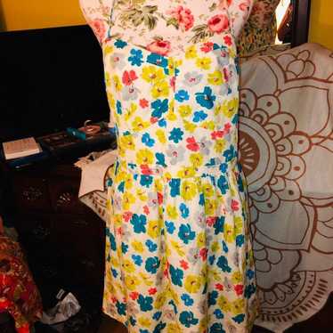 AEO floral cross back dress
