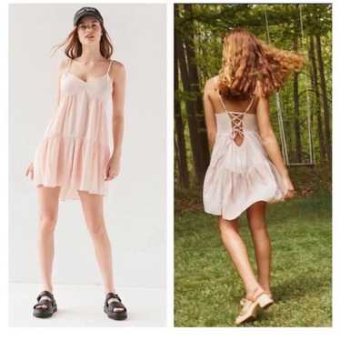 Urban Outfitters Harper Tiered Babydoll Strappy Mi